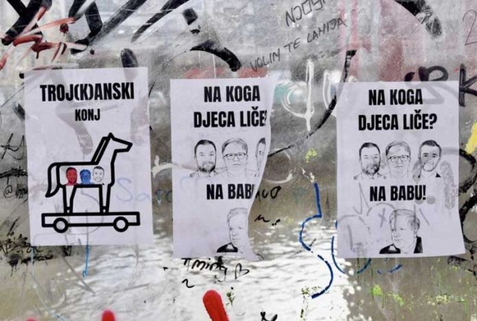 Plakati u centru Sarajeva: Nikšića, Konakovića i Fortu porede s Fikretom  Abdićem – Sandzacke.rs